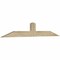 Ekena Millwork Portland Rough Sawn Timber Gable Bracket, Douglas Fir, 60"W x 10"H x 2"D x 4"F, 4/12 Pitch GBW060X10X0204POR00RDF - alternate 4